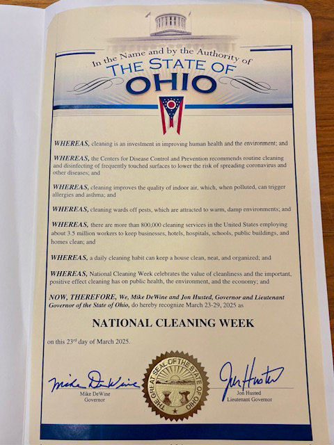 Ohio Governor's state proclamation