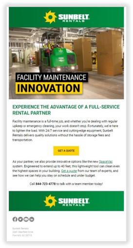 CF email marketing