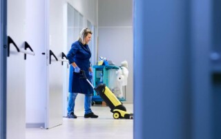 Sustainable cleaning systems with eco-friendly tools and green cleaning solutions.