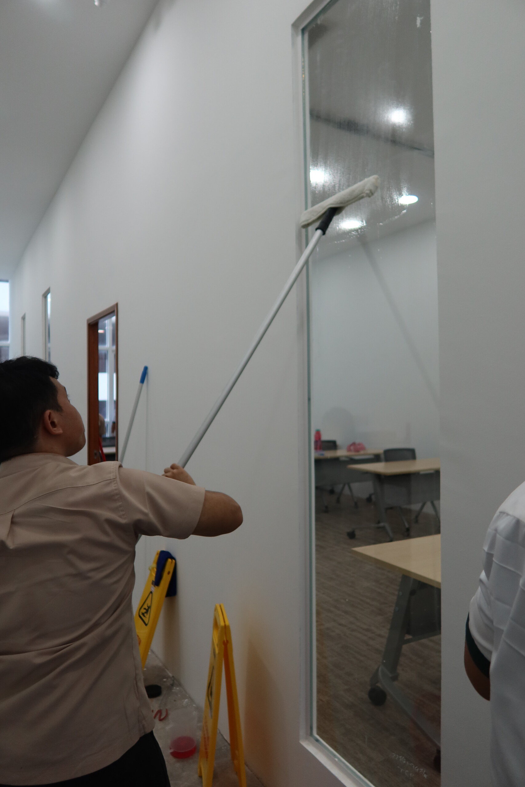 3.Cleaning Window (Outside Training Room)